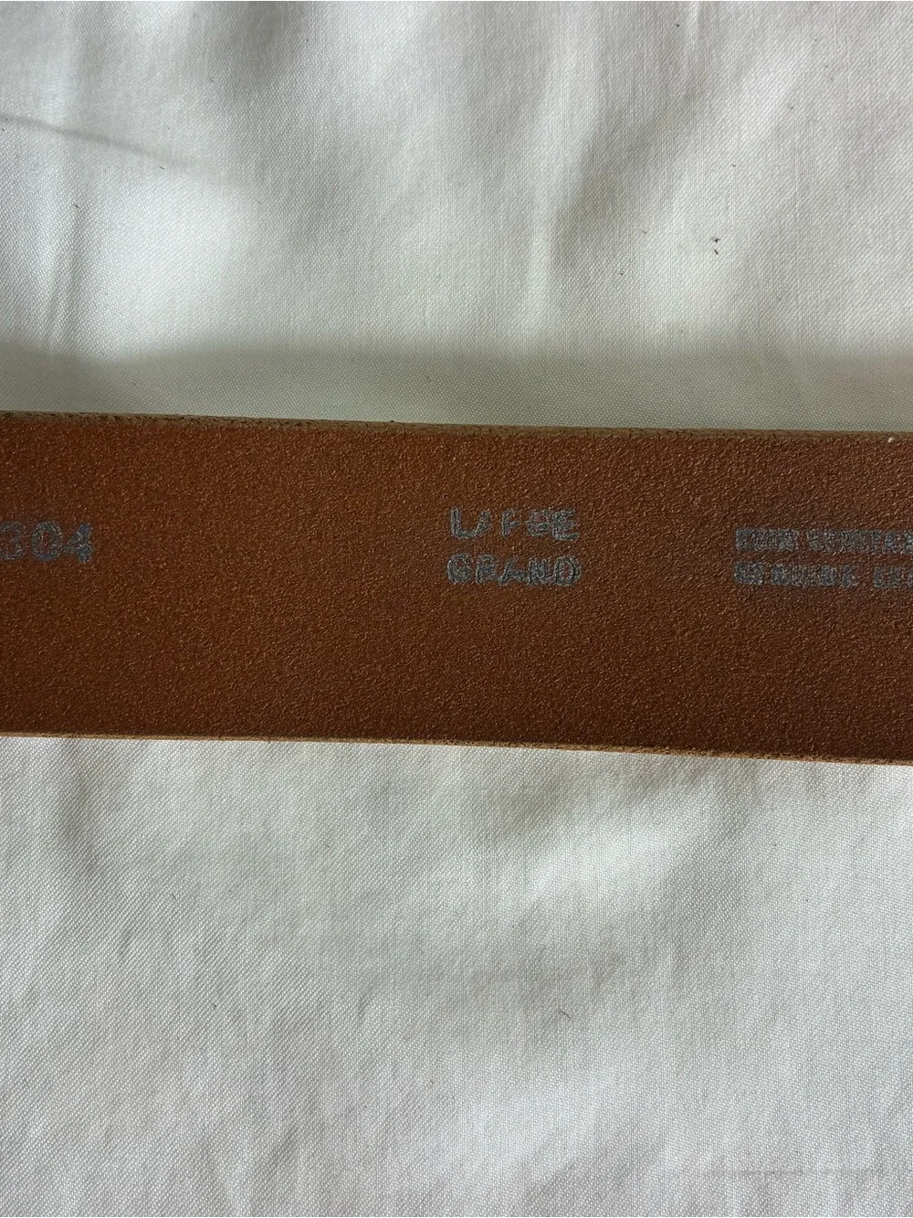 ALDO Womens belt Sz L tan genuine leather made in Canada
